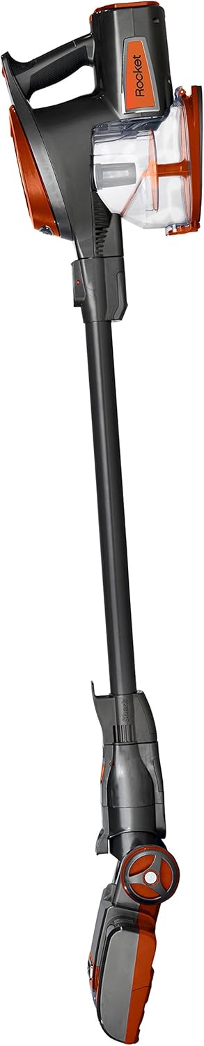 Shark Rocket Corded Bagless Stick Vacuum for Carpet and Hard Floor Cleaning with Swivel Steering (HV302), Gray/Orange - Upright Vacuums