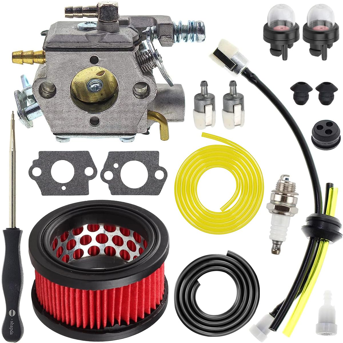 ZAMDOE Carburetor WT-985 Replacement for ECHO CS-400 CS-370 CS-400F Chainsaw for Shindaiwa 402S Gasoline Chainsaws Replaces A021001921 A021001920 with Air Filter Spark Plug Fuel Line Fuel Filter