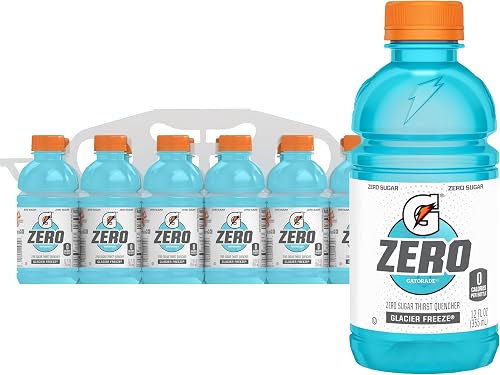 Gatorade Thirst Quencher sin azúcar, Glacier Freeze, botellas de 12 — Bebidas deportivas