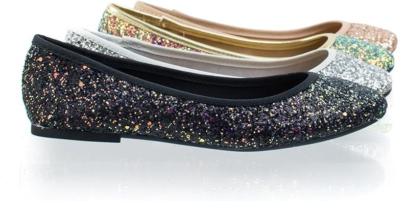 black flat ballet shoes