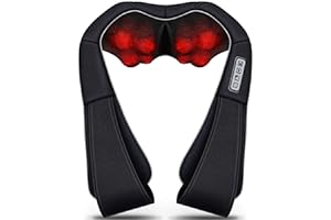VIKTOR JURGEN Christmas Gifts for Women & Men, Shiatsu Neck and Shoulder Massager with Heat Deep Tissue Kneading Sports Recovery Massagers for Back, Foot, Relaxation Gifts for Wife, Husband, Him, Her