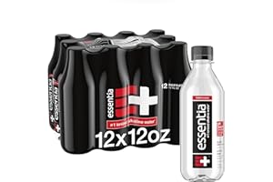 Essentia Water LLC; Ionized Alkaline Bottled Water; 99.9% Pure; 9.5 pH or Higher; Consistent Quality in Every BPA and Phthalate-Free Bottle; 12 Fl Oz (Pack of 12)