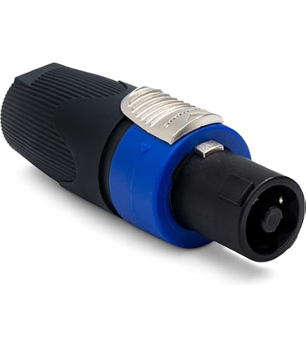 Adaptateur (Coupleur) Speakon Femelle 8 Broches NL8MPR - Connecteur Pour Câbles Haut-Parleur Pro | Plaqué Argent