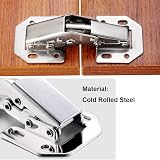 Qrity 2 Pack Concealed Cupboard Door Hinges 28mm Cup 90 Degree Soft Close view 6