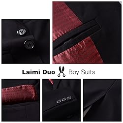Laimi Duo Boys Suits Toddler Kids Black Suit for