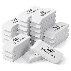 Mr. Pen- White Pencil Eraser, 24 Pack, Block