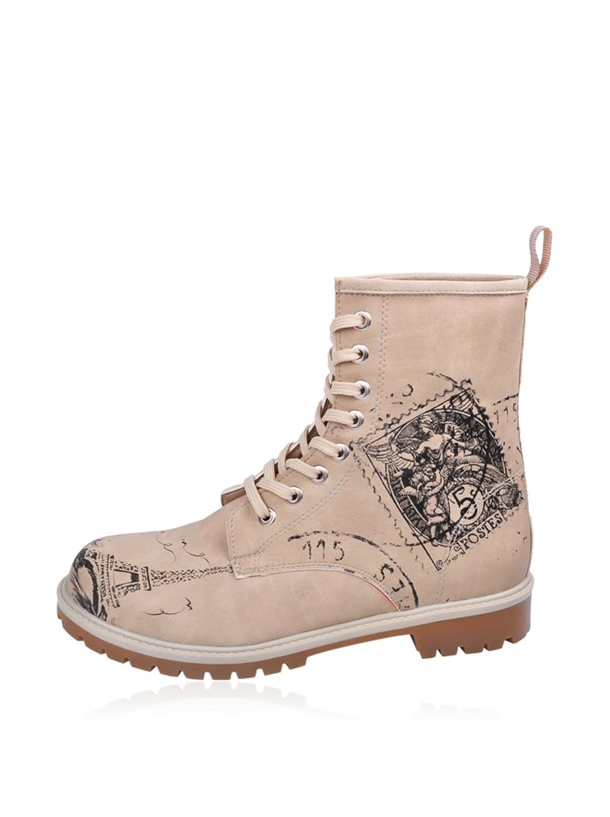 DOGO Boots Paris Je Taime 39 Beige Amazon.co.uk Shoes & Bags