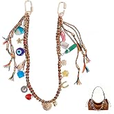 SYcoreland Gold Colorful Bag Charms Beaded Purse Charms For Women's Handbag Tote Crossbody Shoulder Keychain Accessories