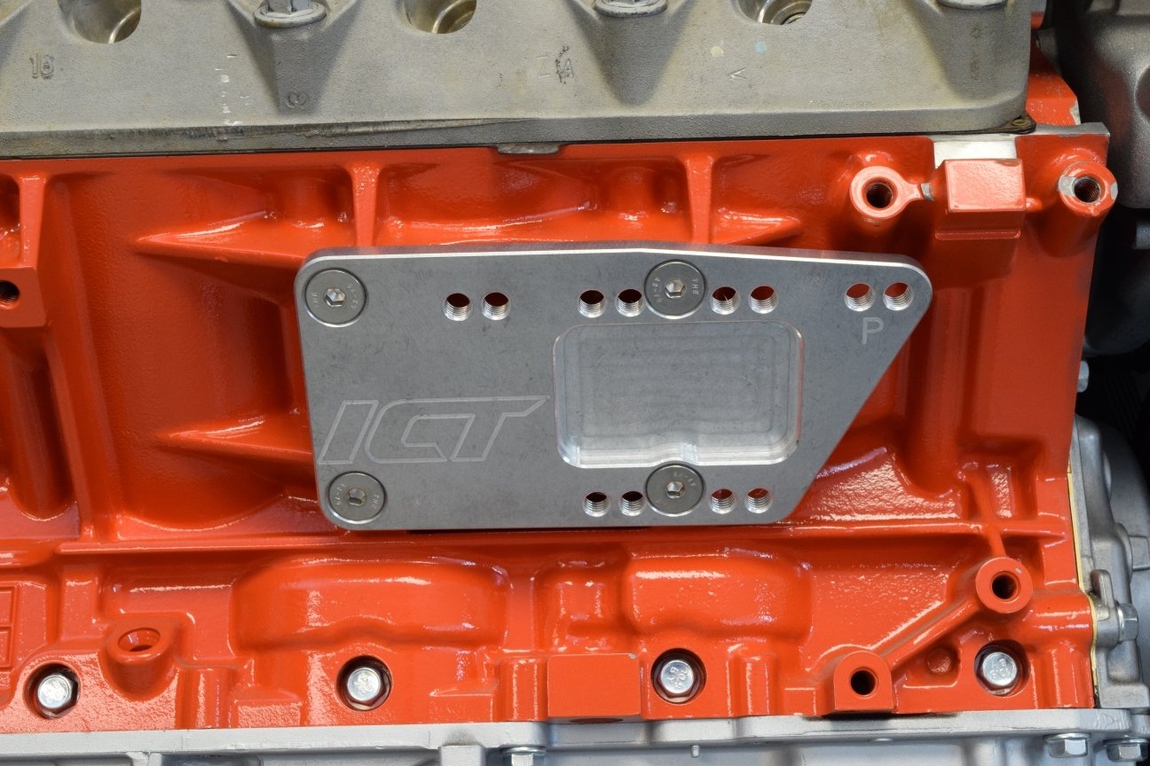 ICT Billet SBC Vehicle to LS Engine Motor Mount Adapter Plate Universal Swap Bracket Small