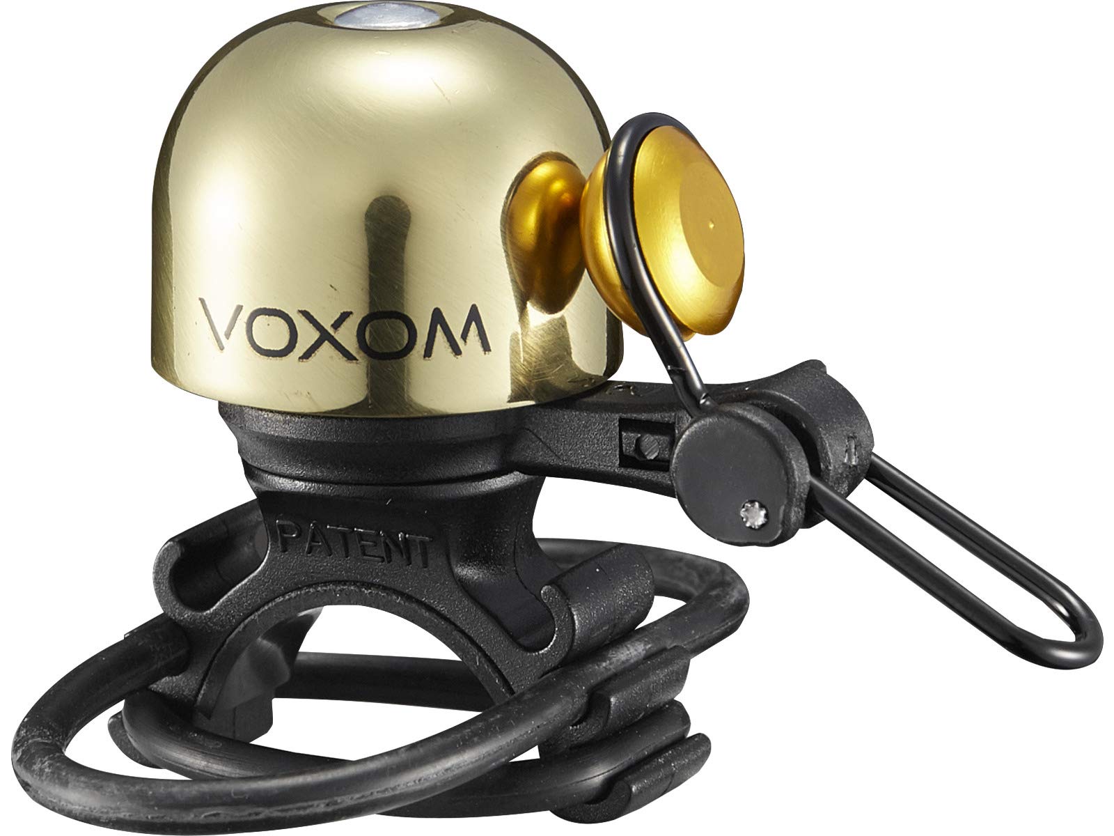 Voxom KL20 Bicycle Bell for 22.2 mm to 31.8 mm Handlebars, Brass