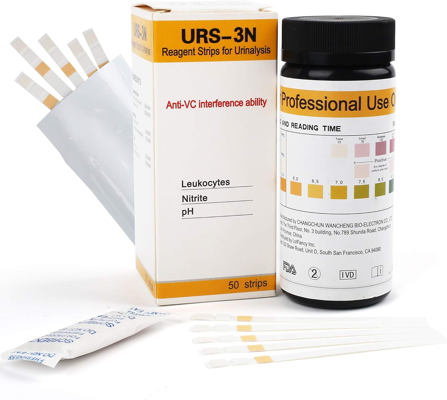 UTI Test Strips, 50 Urine Test Strips, 3-in-1 Urinary Tract Infection Test Strips for Leukocytes, Nitrite and PH Test, Accurate Results in 1 Minute: Health & Personal Care