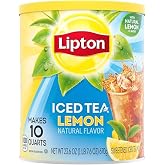 Lipton Lemon Iced Tea Mix, Sweetened, Makes 10 Quarts