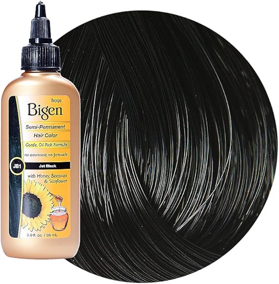 Bigen SemiPermanent Haircolor Jb1 Jet Black 3oz Amazon.co.uk Beauty