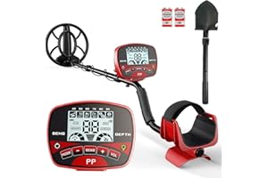 Metal Detector for Adults & Kids Professional Cordless Gold Detector 5 Modes, Advanced DSP Chip, Adjustable Length, Backlight