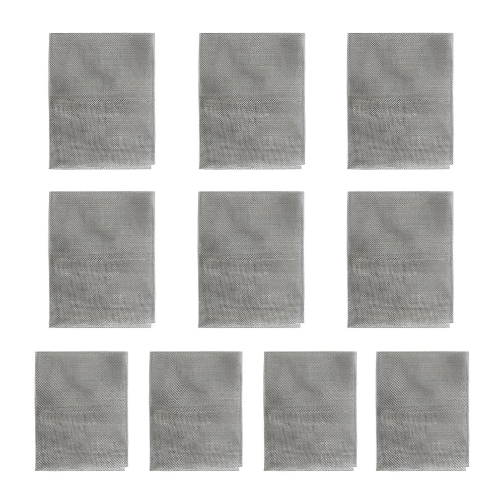 Souhgaue 10Pieces Plastic Welding Mesh Reinforcing Stainless Steel Wire Mesh Screen Plastic Welding Kit for Thermoplastic Repairs