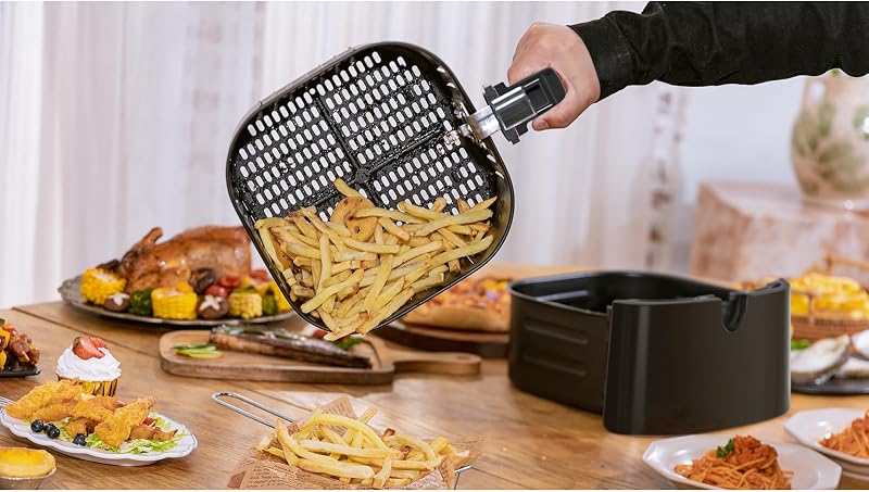 Heißluftfritteuse 7L, 1900 W, Digitalem LED-Touchscreen Air Fryer