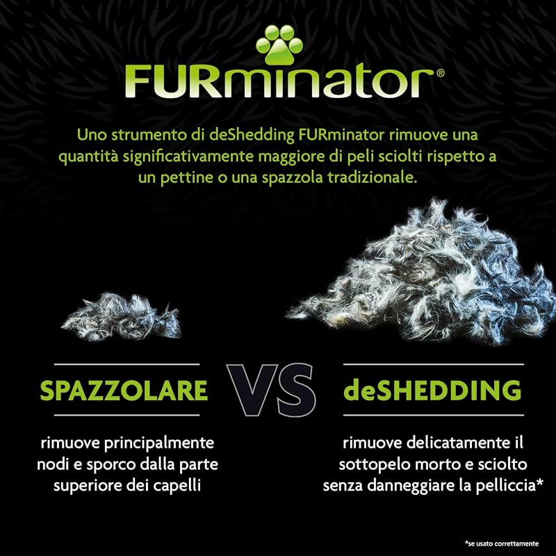 deShedding Tool - Spazzola per Gatti di Taglia M/L, Pelo Corto
