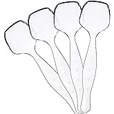 Plasticpro Disposable Plastic Serving Spoons Durable Heavy Duty Premium Serving Utensils Clear Pack of 4