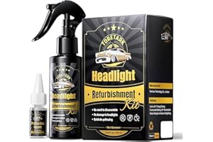 Toretark Headlight Restorer Headlight Restoration Kit No Sanding Required Repair of Restore Yellowed, Blurred Headlights