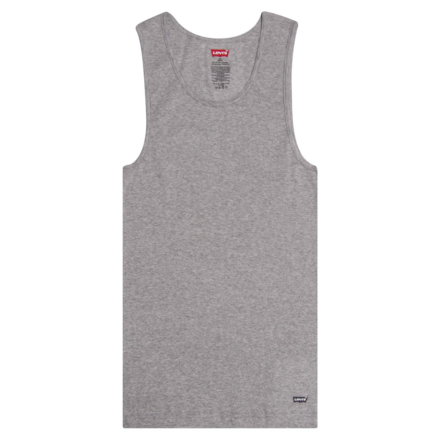 Levi's Tank Tops for Men, Multi Pack Classic Ribbed Cotton
