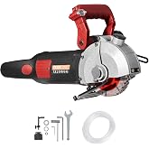 VEVOR Wall Chaser Concrete Cutter 4800W (with 5 X 5" Saw Blades Dustproof and Line Infrared Sighting) for Marble Concrete Granite and Bricks Walls