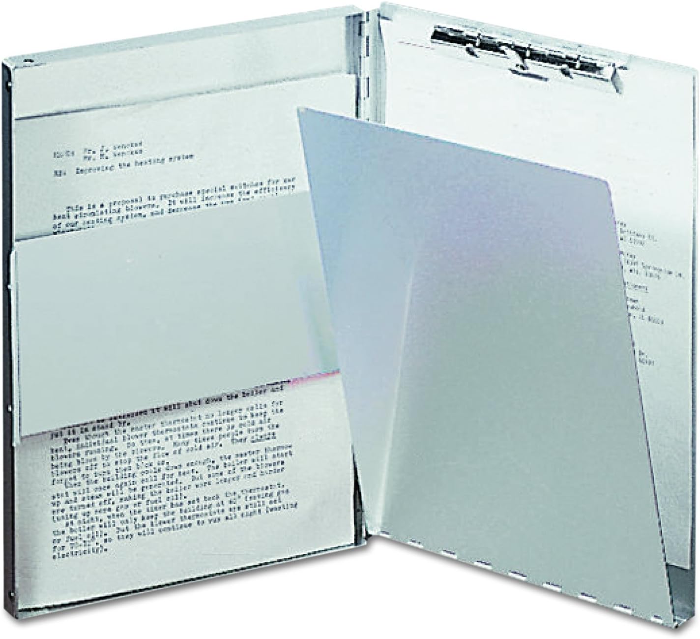 Saunders Recycled Aluminum Snapak Form Holder - Legal Size - 10519 : Clipboards : Office Products