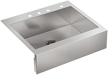 Buy Kohler 3935 4 Na Top Mount Single Bowl Stainless Steel Kitchen