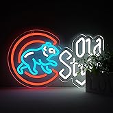 Baseball team Old Style Walking Bear Neon Sign Light Gift Neon Lamp for Wall LED Bedroom Man Cave Hanging Decor Gift for Fans Teens