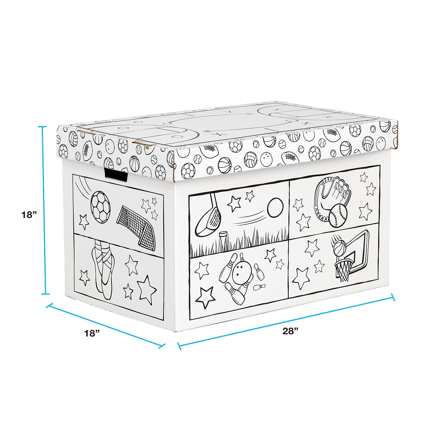 Bankers Box At Play Color in Sports Toy Box