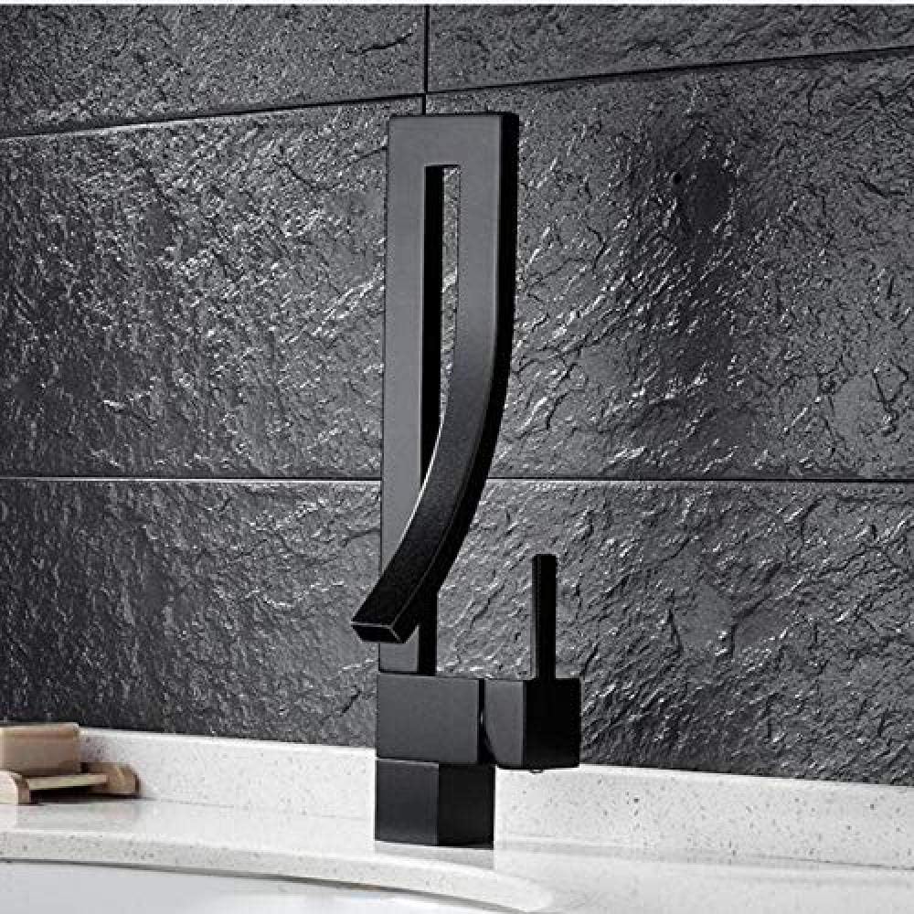 Water tap-Kitchen Faucet Square Design Bathroom Matte Black Faucet Sink Mixer Golden Toilet Mixer hot and Cold Water Water tap