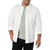 Amazon Essentials Men's Long-Sleeve Regular-fit Stretch Poplin Shirt