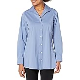 Foxcroft womens Cecila Long Sleeve Stretch Solid Tunic
