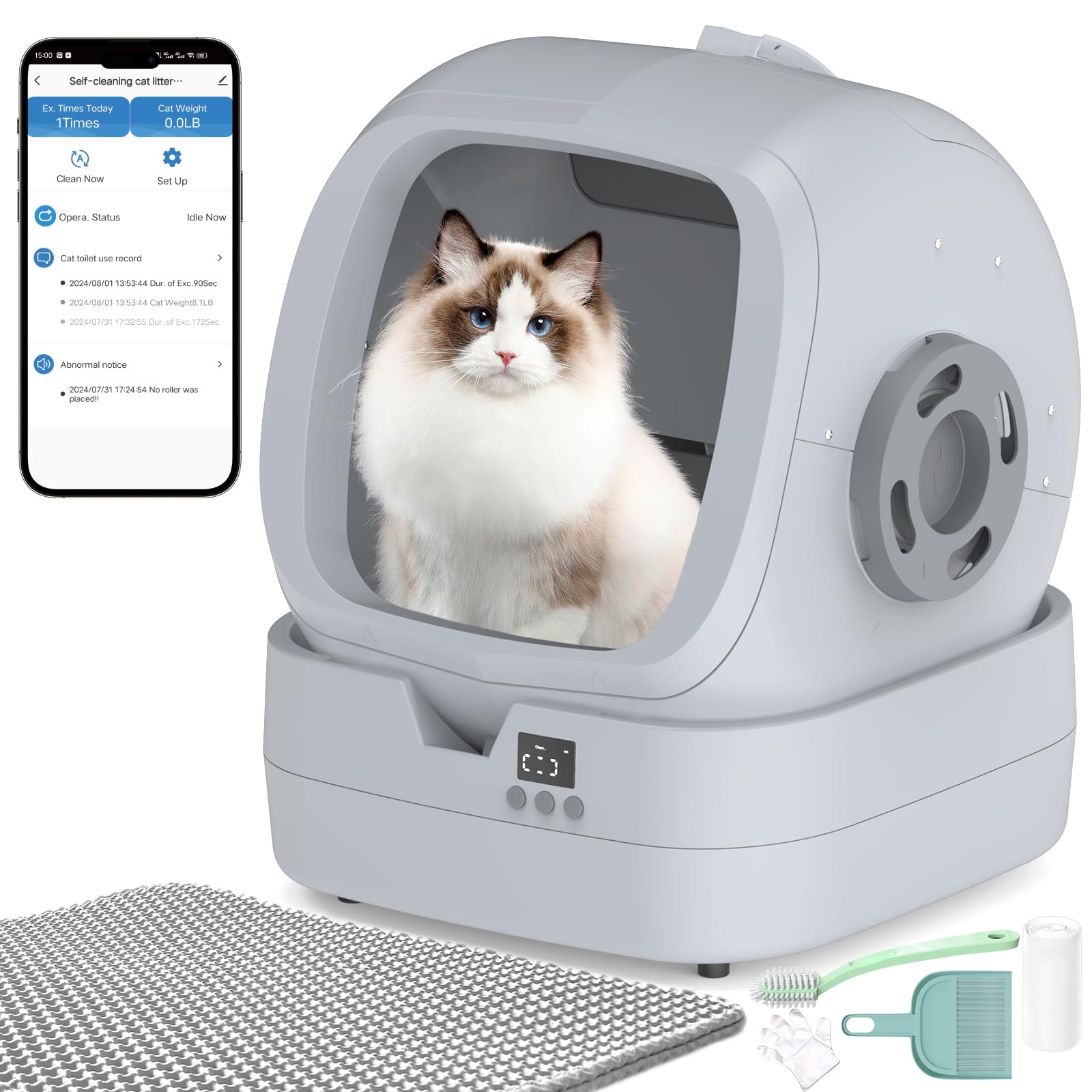 Mintakawa Automatic Cat Litter Box Self Cleaning