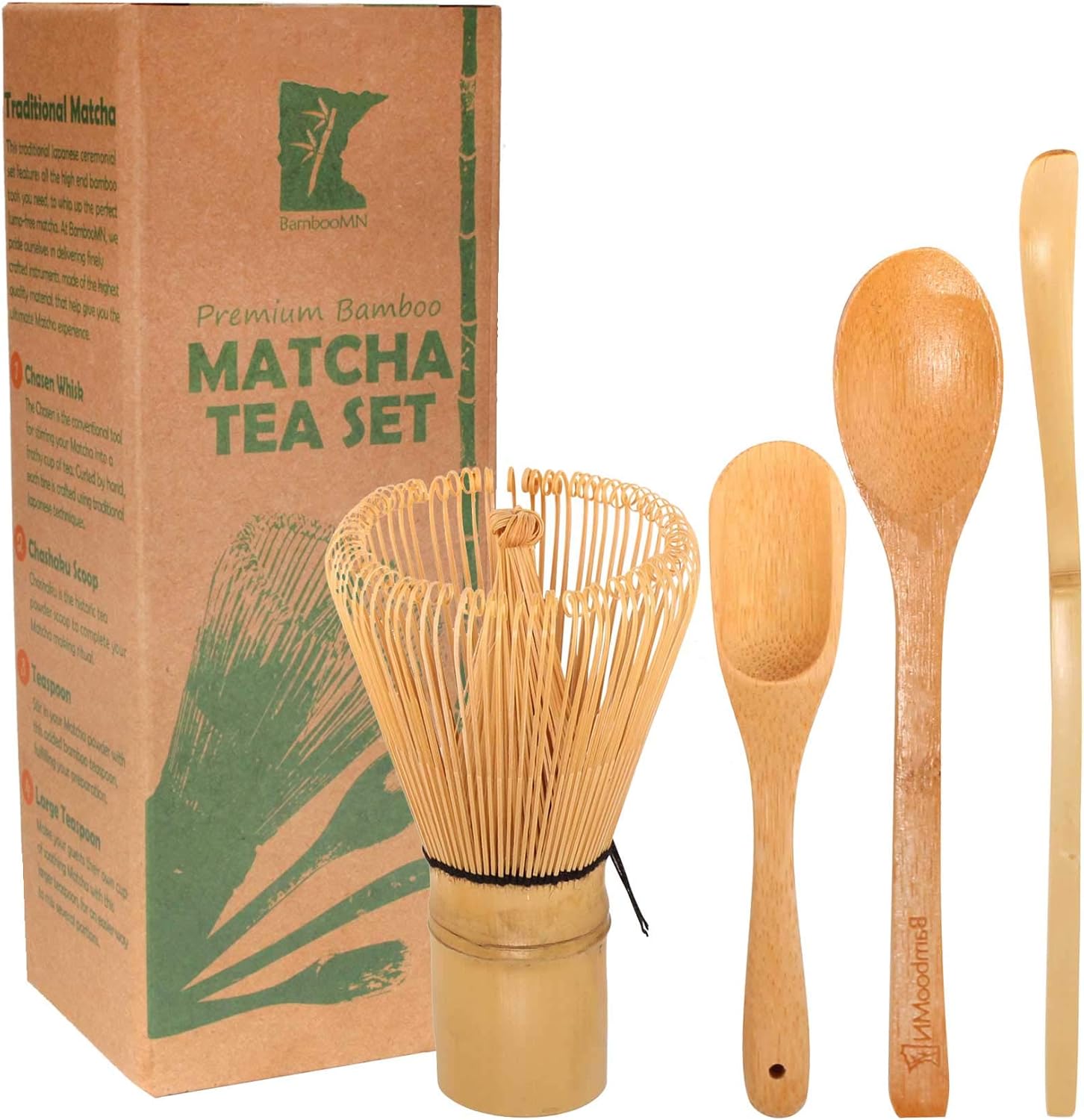 Matcha Stirrer 100 Prong ARTDOU Matcha Tea Set Golden Bamboo Matcha