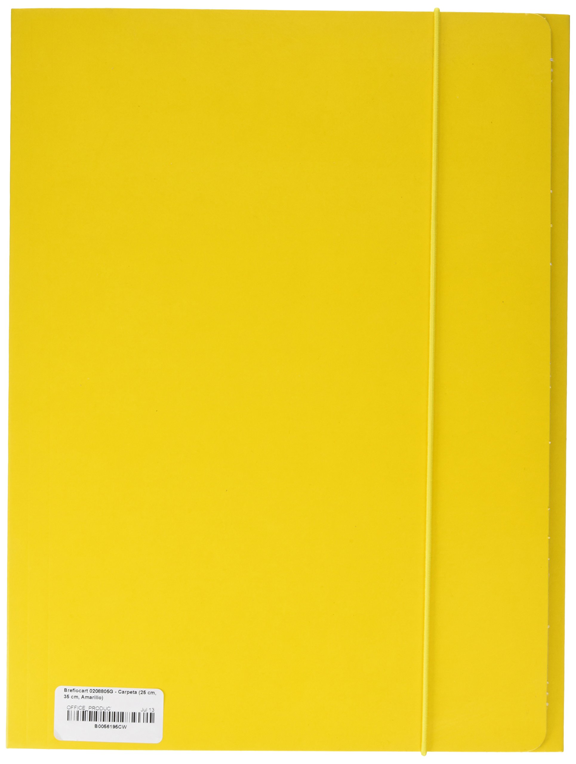 Brefiocart 0208805G - Folder (25 cm , 35 cm , yellow) , pack of 10