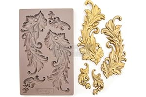 PRIMA MARKETING INC REDESIGN MOULD 5X8 BAROQ SWRL, Baroque Swirls