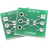 Cermant 20Pcs SOT23-6 SC70-6 to DIP SMD Breakout Adapter Board | Converts surface mount device to through hole, easy for experimental welding and circuit prototyping