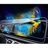 EUEKY 2024 2025 2026 GLE Screen Protector for 2020 2021 2022 2023 2024 Mercedes Benz GLE 450 580 Display Navigation system Touchscreen Display Tempered Glass Protection Film for 2025 GLE 350 (Split design)