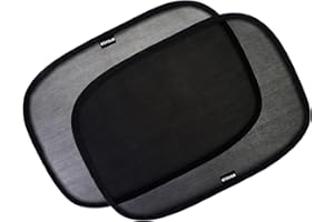 Enovoe Car Window Shades for Baby (4 Pack) - 21"x14" - Sun Shade Blocker, Cling - Glare Shield and UV Rays Protection for Your Child - Side Windows Screens for SUV- Mesh Window Shades for Car Baby