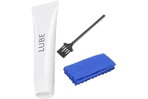 GAQUECY Fitness Treadmill Tube of Tread Belt Deck Lube for Spirit Sole, 100% Silicone Treadmill Oil Belt Lubricant with Cleaning Cloth and Brush, Treadmill Lube Maintenance Lubricant P/N N020001 (1pcs)