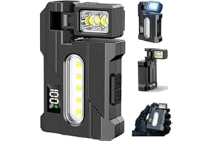 G5 EDC Flashlight 400 Lumens – Rechargeable Mini Flashlight with 3 Modes, IP68 Waterproof Magnetic Keychain Light for Camping