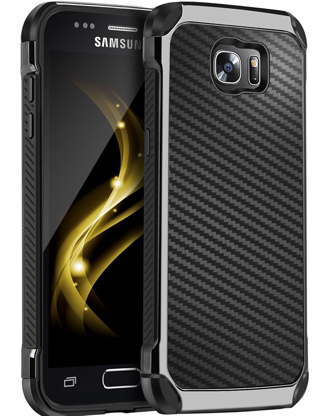 BENTOBEN Samsung Galaxy S7 Hülle, Samsung S7 Hülle, Galaxy S7 Schutzhülle stoßfest Doppelter Schutzschicht Hybrid Kunstleder 