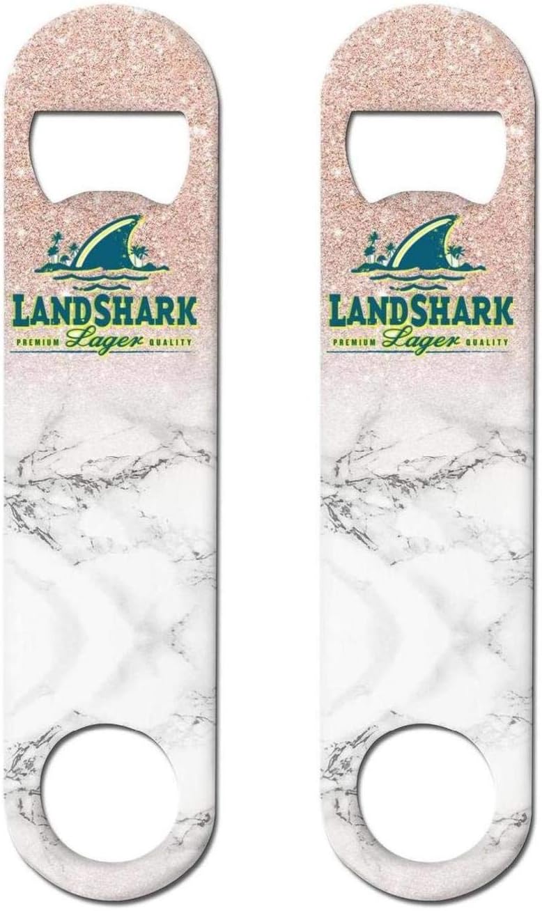 LandShark Logo 2 Pack Heavy Duty Stainless Steel Flat Unique Solid Easy To Use Bottle-Opener