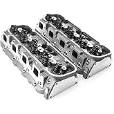 Assembled Cylinder Heads Compatible with Big Block Chevy 396/402/427/454/496/502 320cc/119cc - Hydraulic Flat Compatible, Springs/Valves Installed, Bolt-On Pair