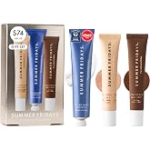 Summer Fridays Hydration Trio - Travel Size Jet Lag Mask + Full Size Lip Butter Balm Duo in Hot Chocolate + Toasted Marshmallow - Skin Care Set for Hydrated Complexion + Glossy, Soft Lips (3 Count)