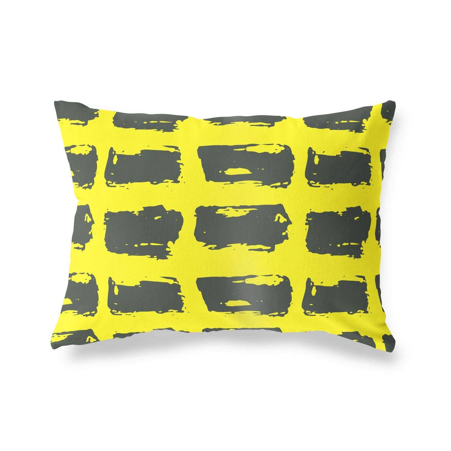 BonaMaison Decorative Cushion Cover, Neon Yellow-Fume Throw Pillow Covers, Home Decorative Pillowcases for Livingroom, Sofa, Bedroom, Size: 45X60 Cm - Designed and Manufactured in Turkey