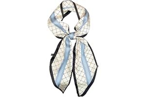 kcctoo 59" Mulberry Silk Like Head Scarf Women's Fashion Square Neck Satin Scarfs for Bag Hair Scarves Gift 59 * 5.9”