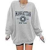 ORANDESIGNE Oversized Graphic Sweatshirt for Women Long Sleeve Crewneck Pullover Casual Fall Hoodie Tops 2026