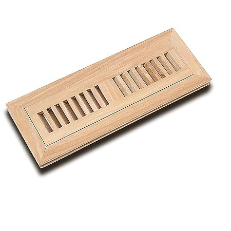 Welland 2 Inch X 12 Inch Hickory Hardwood Vent Floor Register