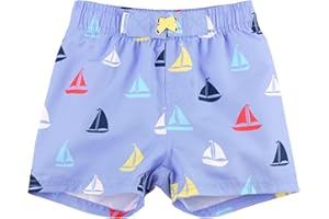 RUGGEDBUTTS Boys UPF50+ Sun Protection Novelty Swim Trunks